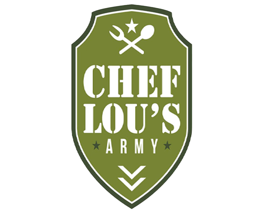 Chef Lou's Army Shield Logo